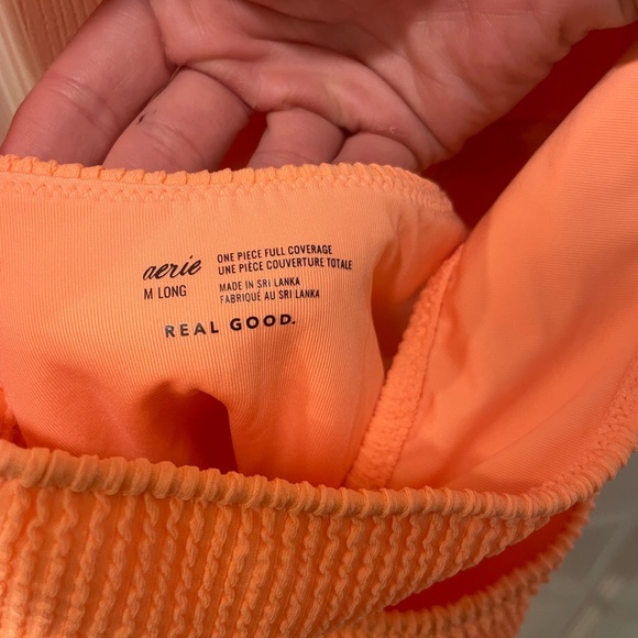 Aerie One-Shoulder Cut-Out LONG One Piece Swimsuit - Picture 3 of 3